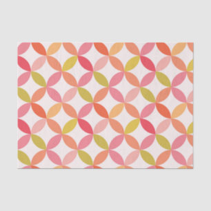 Papel De Seda Cor-de-rosa moderno do meio século minimalista