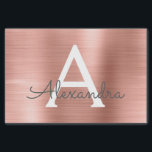 Papel De Seda Cor-de-rosa | Monograma de metal moderno Dourado r<br><div class="desc">Papel-tecidos Dourado, moderno e elegante para-presentes, Rosa Rosa Rosa Rosa Rosa Rosa Rosa Rosa Rosa Rosa Rosa Rosa Rosa Rosa Rosa. Este papel de tecido de embrulho de metal metálico sem manchas, com revestimento metálico sem manchas, pode ser personalizado para incluir seu nome inicial e primeiro para um pacote de...</div>