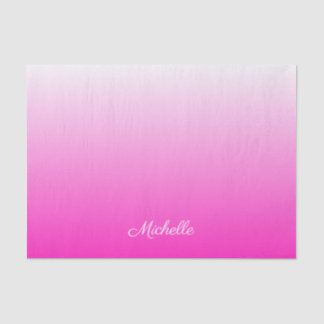 Papel De Seda Cor-de-rosa quente mbre gradiente de dois tons per