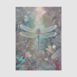 Papel De Seda Cor de Shimmering, Dragonfly Eteal