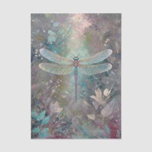 Papel De Seda Cor de Shimmering, Dragonfly Eteal