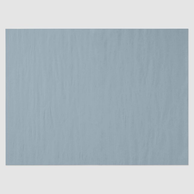 Papel De Seda Cor Sólida do Azul Cornflower Dusty (Frente )