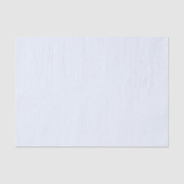 Papel De Seda Cor Sólida do Pastel Branco Suave Azul (Frente )