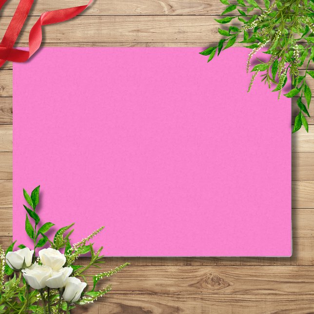 Papel De Seda Cor Sólida Neon Rosa | Clássico (Criador carregado)