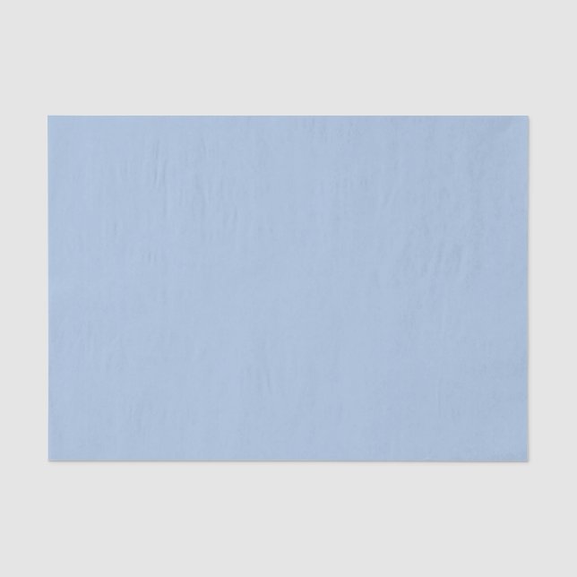 Papel De Seda Cor Sólida Pó Azul Mola Pastel (Frente )