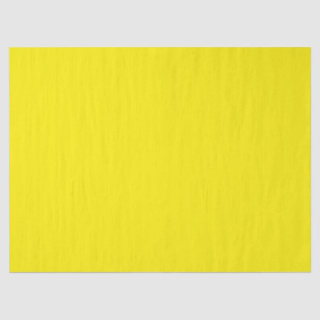 Papel De Seda Cor Sólido Amarelo Canário (Frente )