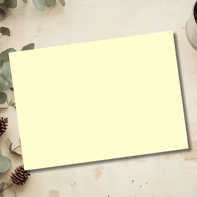 Papel De Seda Cor Sólido Amarelo-Manteiga | Elegante Clássico (Criador carregado)