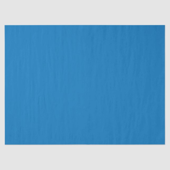 Papel De Seda Cor Sólido Azul Francês (Frente )