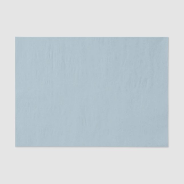 Papel De Seda Cor Sólido Azul Pastel | Clássico | Elegante (Frente )