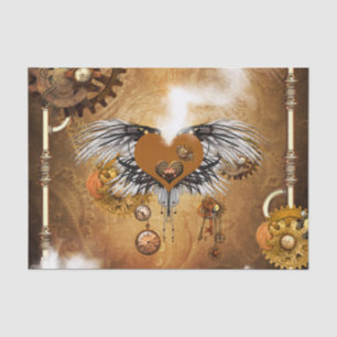 Papel De Seda Coração maravilhoso do steampunk