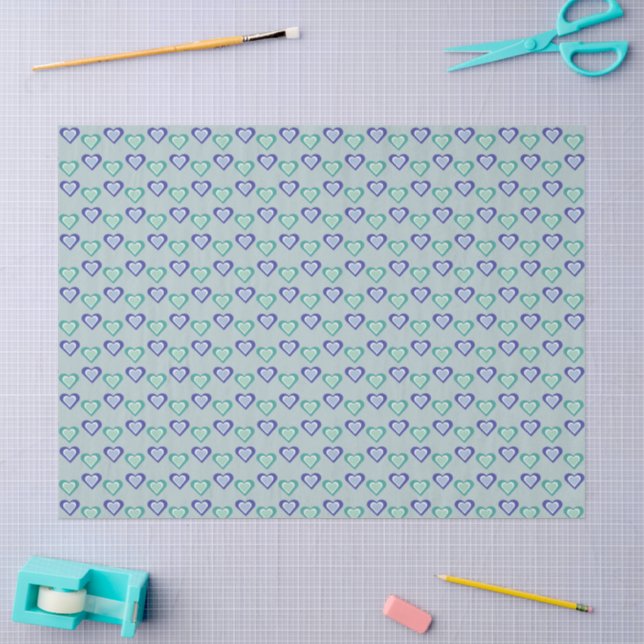 Papel De Seda Corações (Arte )