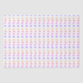 Papel De Seda Corações Amarelo, Roxo e Rosa de Aniversário
