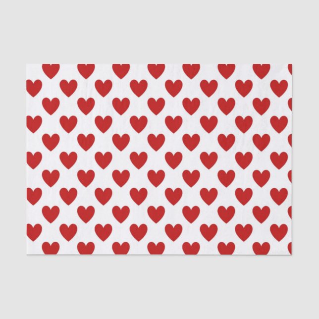 Papel De Seda Corações bolinhas (Frente )