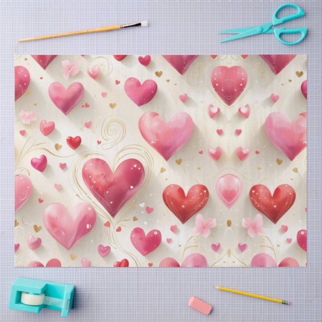 Papel De Seda Corações Como o Nosso (Arte )