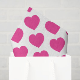 Papel De Seda Corações Cor-de-Rosa Notas de Amor Doces Modernas