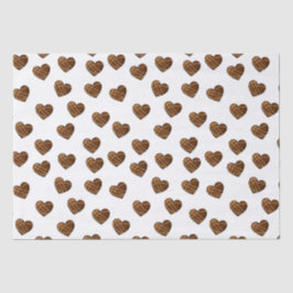 Papel De Seda Corações de Chocolate