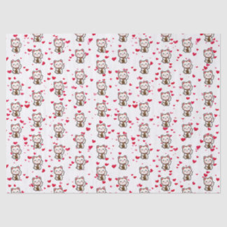 Papel De Seda Corações Pequenos, Gato Sortudo, Boa Sorte, Maneki