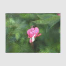 Corações Sangrentos de Textura Rosa Floral Verde