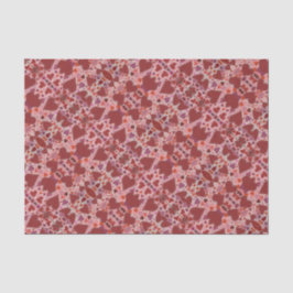 Papel De Seda corações vermelho e rosa
