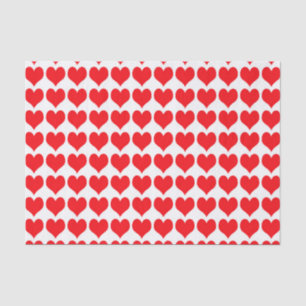 Papel De Seda Corações Vermelhos