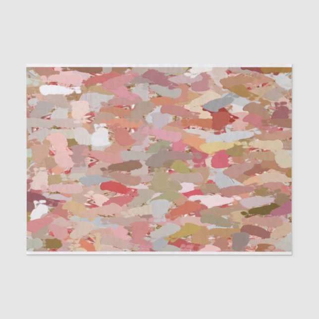 Papel De Seda Coral Paint Splatter (Frente )