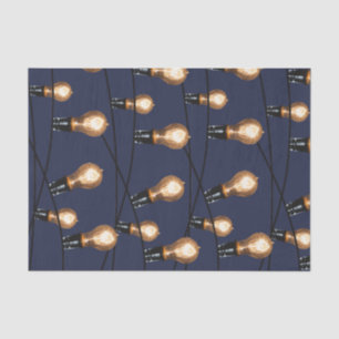 Papel De Seda Corda moderna de bulbos de Edison das luzes
