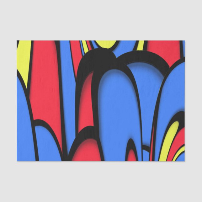 Papel De Seda Cores brilhantes (Frente )