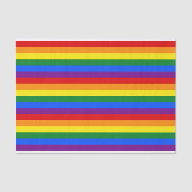 Papel De Seda CORES DO RAINBOW FLAG + suas ideias (Frente )