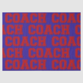 Papel De Seda Cores Escolares CACH Varsity Letters-Red and Blue
