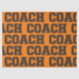 Papel De Seda Cores Escolares CADA Varsity Letters-Orange-Brown