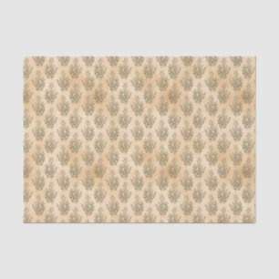 Papel De Seda Cores Neutras Botânico