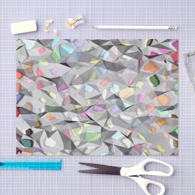 Papel De Seda Cores Papel-tecidos engordado (Arte )