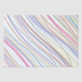 Papel De Seda Cores Pastel Onduladas