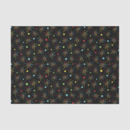 Papel De Seda Cores Personalizadas do Ponto Retroativo Atômico d