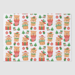 Papel De Seda Corgi Cachorro Cachorro Cachorro Festivo Papais no