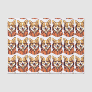 Papel De Seda Corgi Engraçado Vestindo Moletom