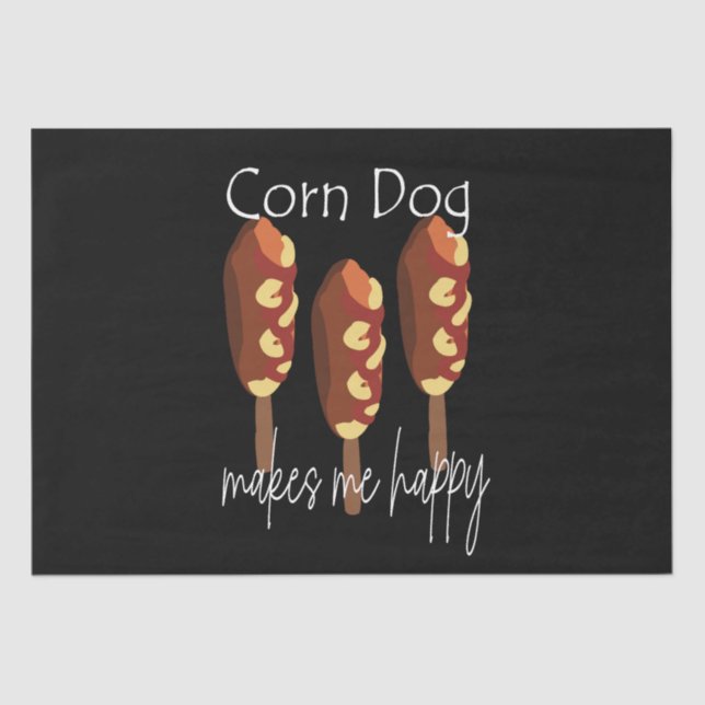 Papel De Seda Corndog Me Faz Feliz (Frente )