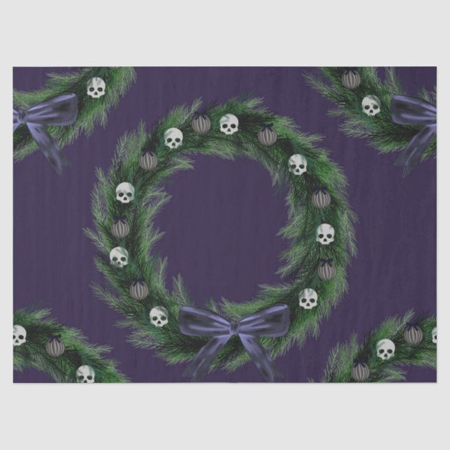 Papel De Seda Coroa de Caveira (Frente )