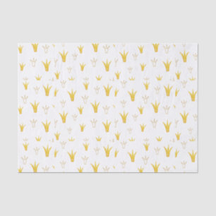 Papel De Seda Coroa Dourada Princesa