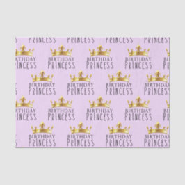 Papel De Seda Coroa Dourada Real Aniversário Princesa Festa