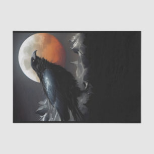 Papel De Seda Coroa Negra à Lua