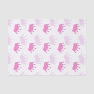Papel De Seda Coroa Real Rosa Chás de Bebê da Princesa de Contos