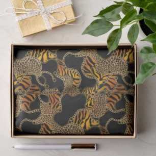 Papel De Seda Correntes de Ouro Urban Baroque com Estampa de Ani