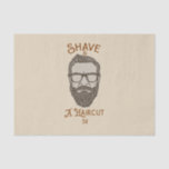 Papel De Seda Corte & Barba Tipo Gráfico Loja de Barbeiro Retro<br><div class="desc">Papel Higiênico Personalizado</div>