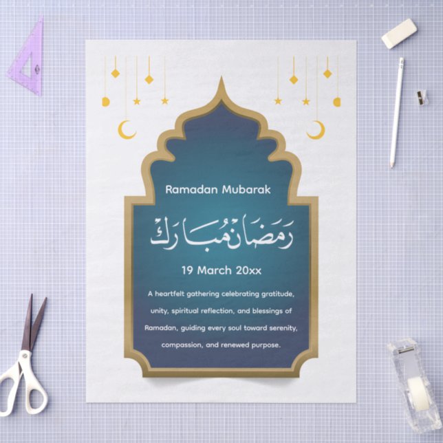 Papel De Seda Corte Eid Mubara (Arte )