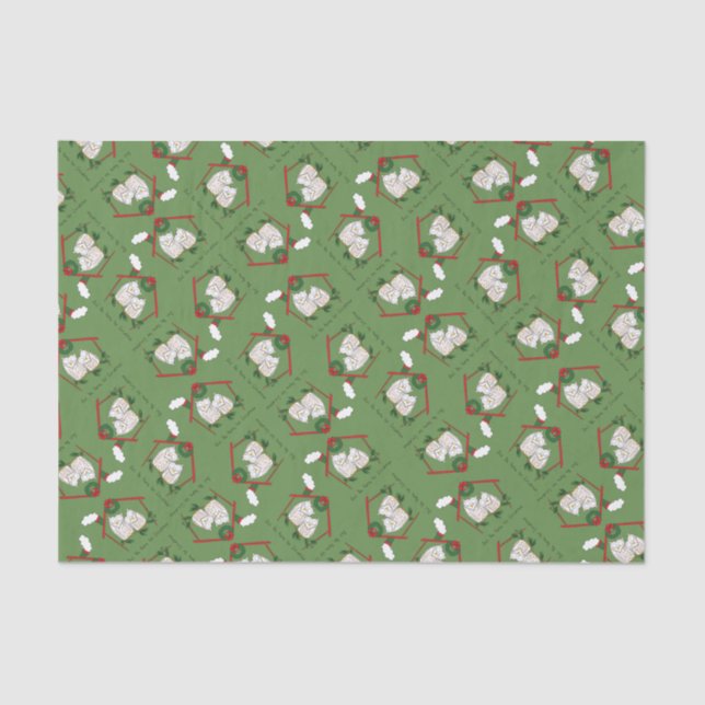 Papel De Seda Coruja Natal Cute Kids (Frente )