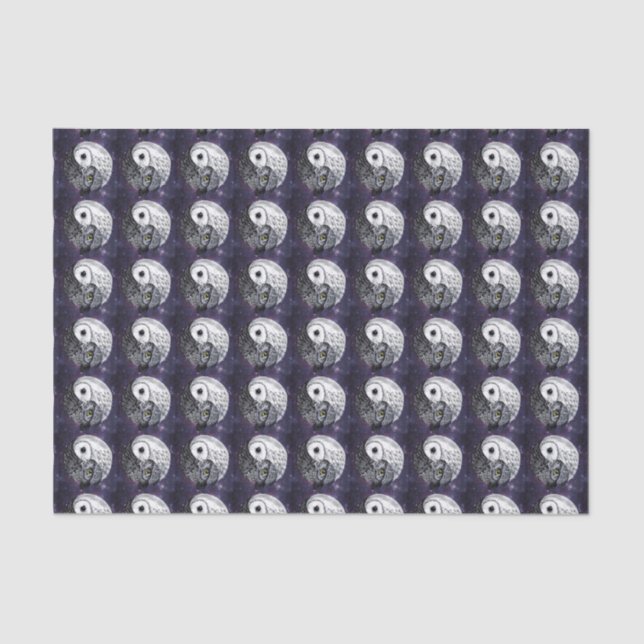 Papel De Seda Corujas de Yin Yang (Frente )