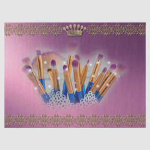 Papel De Seda Cosméticos Makeup Brush Glamor