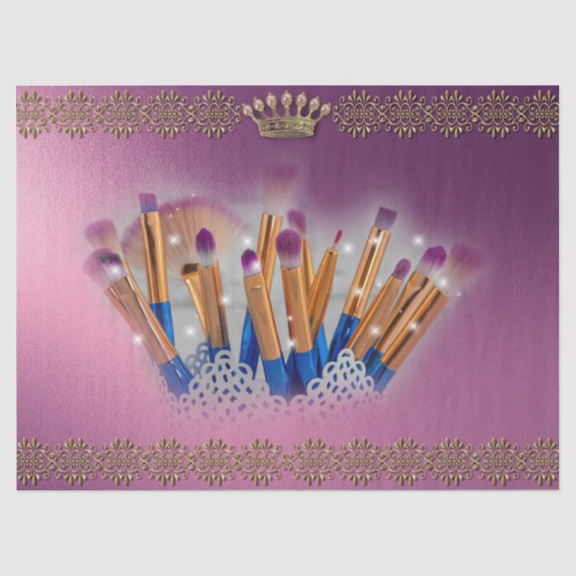 Papel De Seda Cosméticos Makeup Brush Glamor (Frente )