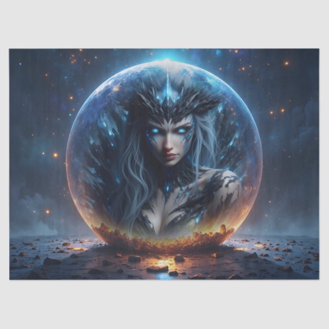 Papel De Seda Cosmic Witch – Born from the Star Sphere. (Frente )